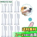 RICISUNG 犬 歯ブラシ 犬用歯磨き 透明ペット用歯ブラシ 10個セット 犬用歯ブラシ 指ブラシ 犬 猫 小型犬 中型犬 大型犬 ペット用品