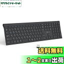 iClever キーボード ワイヤレスキーボード 無線 2.4G(レシーバー付属) 日本語JIS配列 薄型 USB-C充電式 フルキーボード テンキー付き 静音 ウルトラスリム パンタグラフ パソコン PC用 Windows対応 オフィス自宅最適 日本語説明書付き GKJ35B ブラック