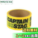 キャプテンスタッグ(CAPTAIN STAG) 養生テープ マスキングテープ CSデザインテープ 幅48mm×長さ10m イエロー UM-1553