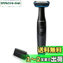フィリップス ボディ トリマー 1000シリーズ ボディーシェーバー グルーマー (お風呂使用可(カラダ用)乾電池式) BG1024/17 ブラック/ブルー