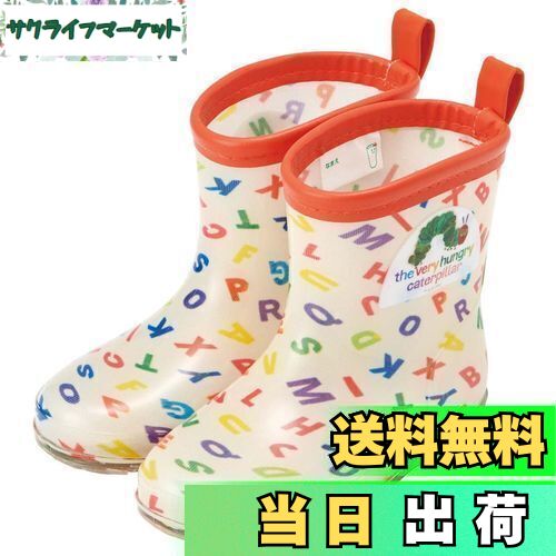 【送料無料】スケーター(Skater) レインブーツ シューズ 長靴 子供用 はらぺこあおむし アルファベット 反射テープ付 15cm RIBT15-A