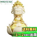 Umora ミニ 可愛い 観音像 観音菩薩 置物 厄除け インテリア 風水 仏像 お守り 開運 祈る ココヤシの果実 観音様 ギフト 仏壇 ボックス付き(金色の...