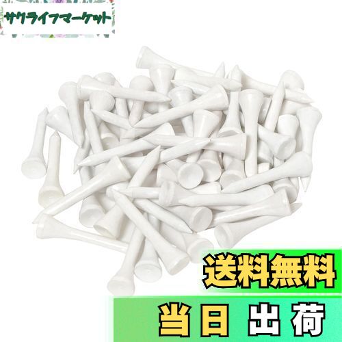 【送料無料】Tabata(タバタ) ゴルフ ティー ウッドティー 白 60本入り 木製 大容量 木製 ゴルフティー ショート ショートティー 40mm GV80...