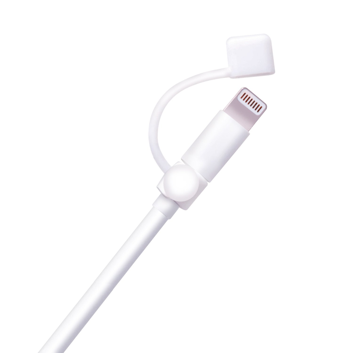 【送料無料】エレコム(ELECOM) ライトニングケーブル アクセサリー 端子の汚れを防ぎホコリから守る ホワイト P-APLTCWH