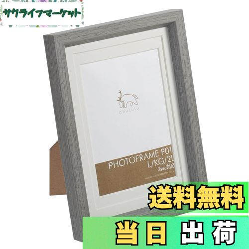 【送料無料】ハクバ HAKUBA 額縁 Chululu(チュルル) フォトフレーム P01 L/KG/2Lサイズ兼用 グレー FCHL-P01GY