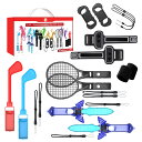 Uniraku【12-in-1セット】新登場!Nintendo Switch Sports(ニンテンドースイッチスポーツ)Joy-Conアクセサリ Ninten...