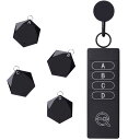 【ISTATSO】キーファインダー 探し物発見器 忘れ物・落し物探知機 探し物キーホルダー key finder 軽量 薄型 耐衝撃 お年寄り?隠す習性の方?物忘れ易い方向け 簡単で使いやすい 鍵/スマホ/カバン/財布/高齢者用ステッキに掛ける 忘れ物防止タグ 日本語説明書付き (4個セ