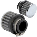 CHASO エアクリーナー 2個 セット エアフィルター ブリーザーフィルター パワーフィルター バイク 原付 スクーター オートバイ 25mm シルバー