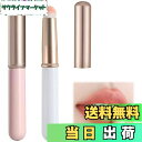 【送料無料】ADOFUN リップブラシ 丸頭 コンシーラーブラシ【2入り】 口紅ブラシ コンシーラー ブラシ 蓋付き 丸頭 メイクブラシ 旅行用 多機能 携帯用 柔らかく 毛が抜けません