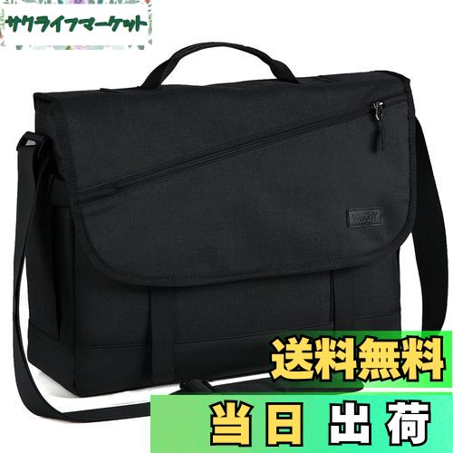 【送料無料】VASCHY ショルダーバッグ メンズ,大容量 メッセンジャーバッグ 15.6インチPC収納 15つの収納ポケット 斜めがけバッグ 軽量 撥水加工 ...