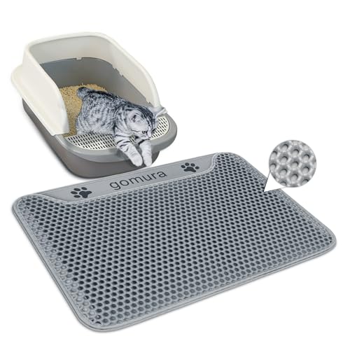 【送料無料】gomura 猫砂 マット 猫 トイレ マット 猫砂 飛散防止マット 特大猫砂マット 60x43CM/75x55..