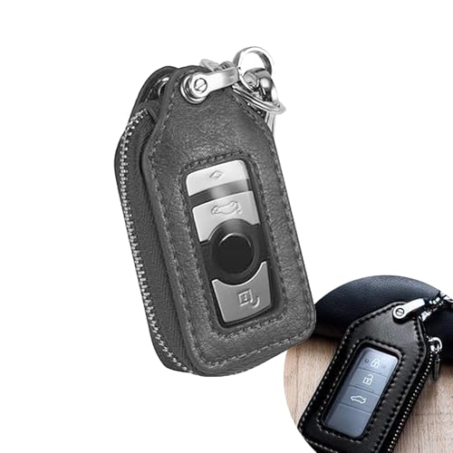 【送料無料】[YUWENW] PUレザー キーケース スマートキーケース1個収納カバー型 大容量 軽量ポータブル おしゃれ 男性車 スマートキー対応