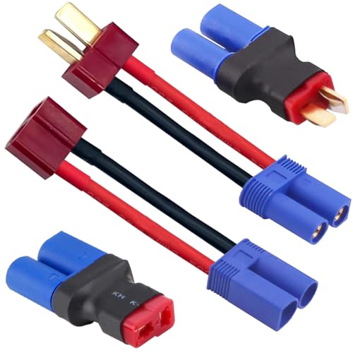 【送料無料】Xiatiaosann 2ペア TプラグからEC5オスメスコネクタアダプタ EC5からTプラグアダプタ 12ゲ..