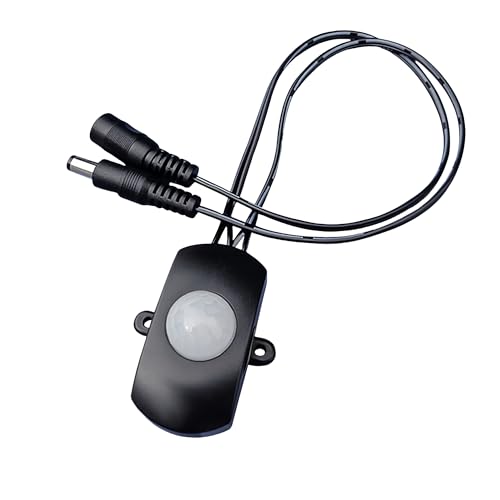 【送料無料】クリアヒル（Clearhill）モーションセンサースイッチ（USBオスおよびメスコネクタ付き、ホワイト）、屋内DIY LED照明用自動センサースイッチ（キッチン、クロークルームなどに適用）