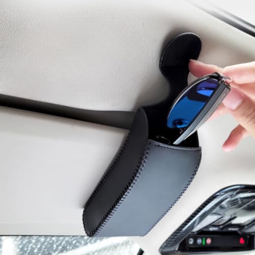 【送料無料】TIMYU 車 収納 メガネホルダー 縦型眼鏡ケース サングラスグリップ サングラスホルダー PU..