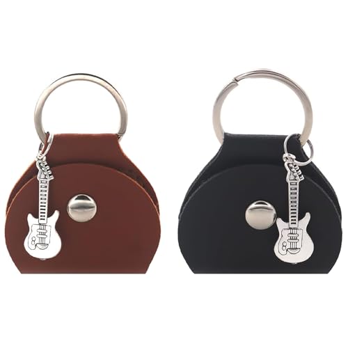 【送料無料】KDSSYFT ギターピックバッグ PU製 ギターピック付き5枚 ホルダー超軽量 携帯便利 ギターピ..