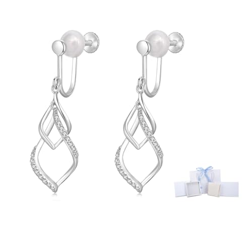 【送料無料】FH.bird イヤリング レディース 痛くない シルバー925 金属アレルギー対応 ブルーリボン包..