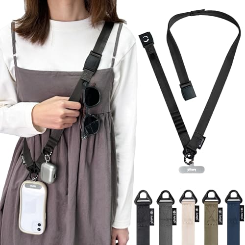 【送料無料】[APEGG] スマホストラップ 高級ナイロン素材を使用 スマホショルダー 「瞬時の着脱マグネ..