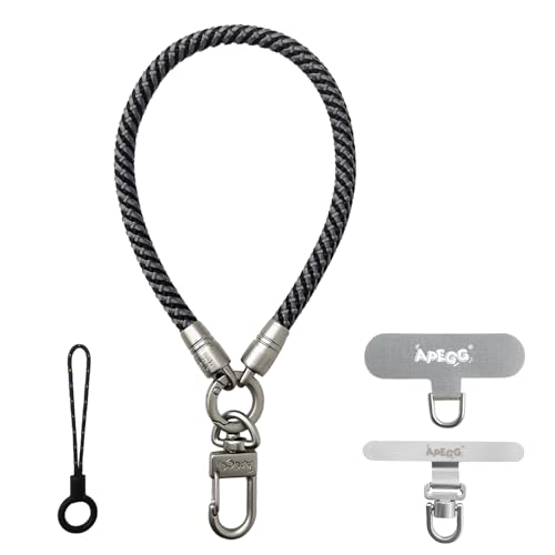 【送料無料】[APEGG] ハンドストラップ 携帯ストラップ 手首 取り外し スマホストラップ 丸紐6.5mm カ..