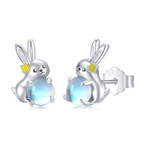 【送料無料】StoryMidir アニマル ピアス レディース ムーンストーン シルバー925 金属アレルギー対応 ..