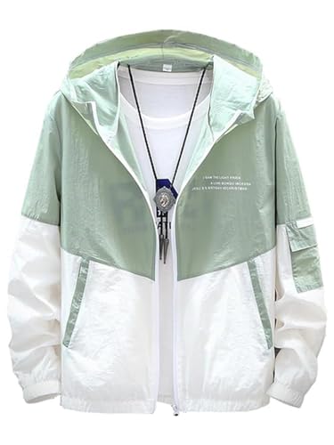 【送料無料】MDMYXJP 夏パーカー メンズ 長袖 フード付き ジップアップ UVカット パーカー 薄手 カーディガン スウェット 日焼け止め コート MD3...