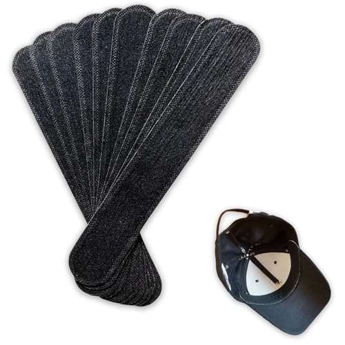 【送料無料】DELUXEFOX 帽子よごれ防止テープ 襟汚れガードテープ 50枚セット 使い捨て汗取りパッチ 汗吸収パッドの裏地が付いた帽子 粘着式襟パッド 汗...