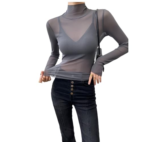 【送料無料】[KOEKOI] シアー トップス シースルー レディース ブラウス tシャツ レディース カットソ..