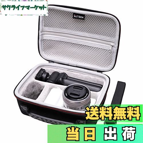【送料無料】カメラケース Sony Alpha ZV-E10 / ZV-1F / ZV-1 / ZV-1 II / ZVE10 II Vlogカメラ LTGEM製 ショルダーストラップ付き Vloggerアクセサリーキット三脚とマイクに対応