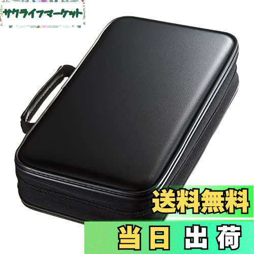 【送料無料】サンワサプライ DVD・CDセミハードケース(160枚収納・ブラック) FCD-WL160BK