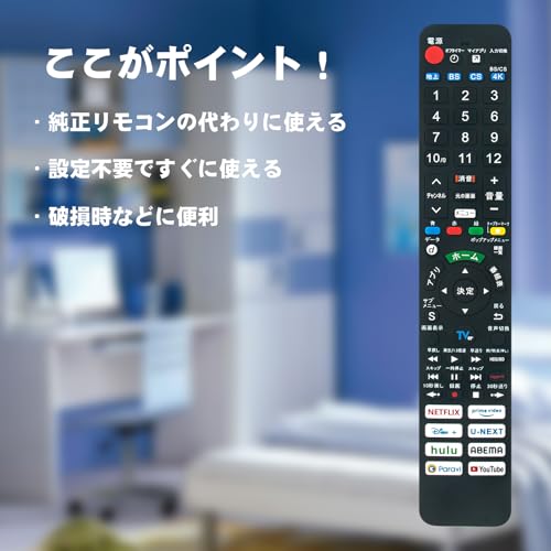 【送料無料】AULCMEETテレビ用リモコン N2QAYB000481などのリモコン