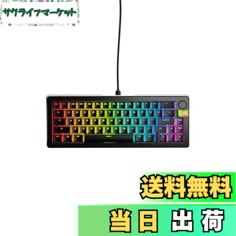 Glorious GMMK 3 PRO HE 65% Prebuilt Wired Black US配列 ラピッドトリガー対応 磁気スイッチ ゲーミングキーボード GLO-KB-GMMK3-PRO-65-PB-HE-W-BLK-US KB0835