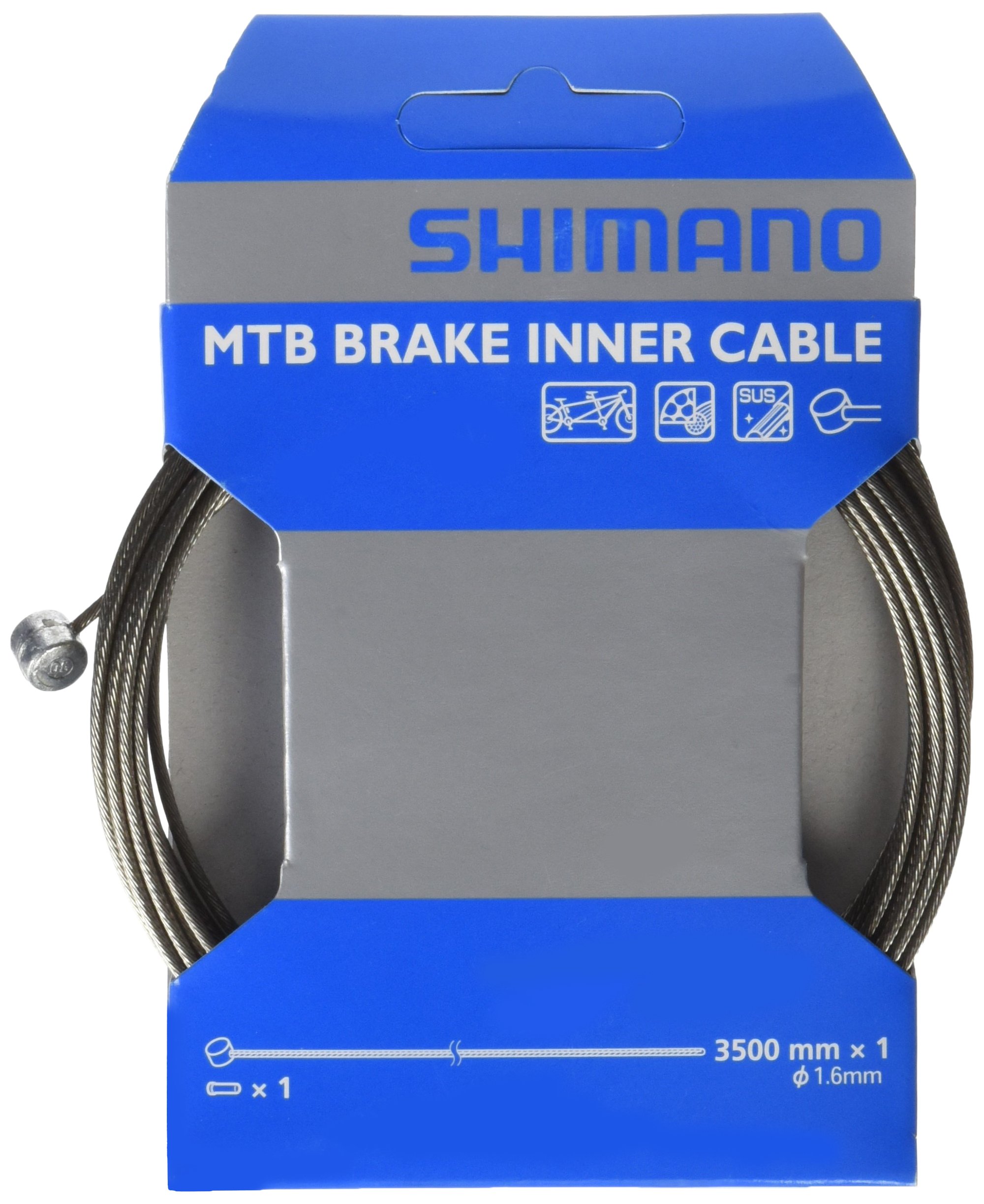 【送料無料】シマノ(SHIMANO) MTB ブレーキインナーケーブル ステンレス タンデム用 1.6mmx3500mm Y80Z..