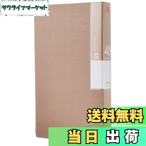 【送料無料】バッファロー BUFFALO CD&DVDファイルケース ブックタイプ 48枚収納 ベージュ BSCD01F48BG