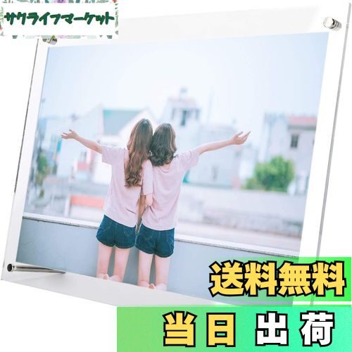 【送料無料】Takelablaze アクリルフォトフレーム 写真立て L判 スタンドタイプ 透明 写真フレーム 卓上展示ピクチャー、ポスター、絵画、賞状 (A4 (210x297mm))