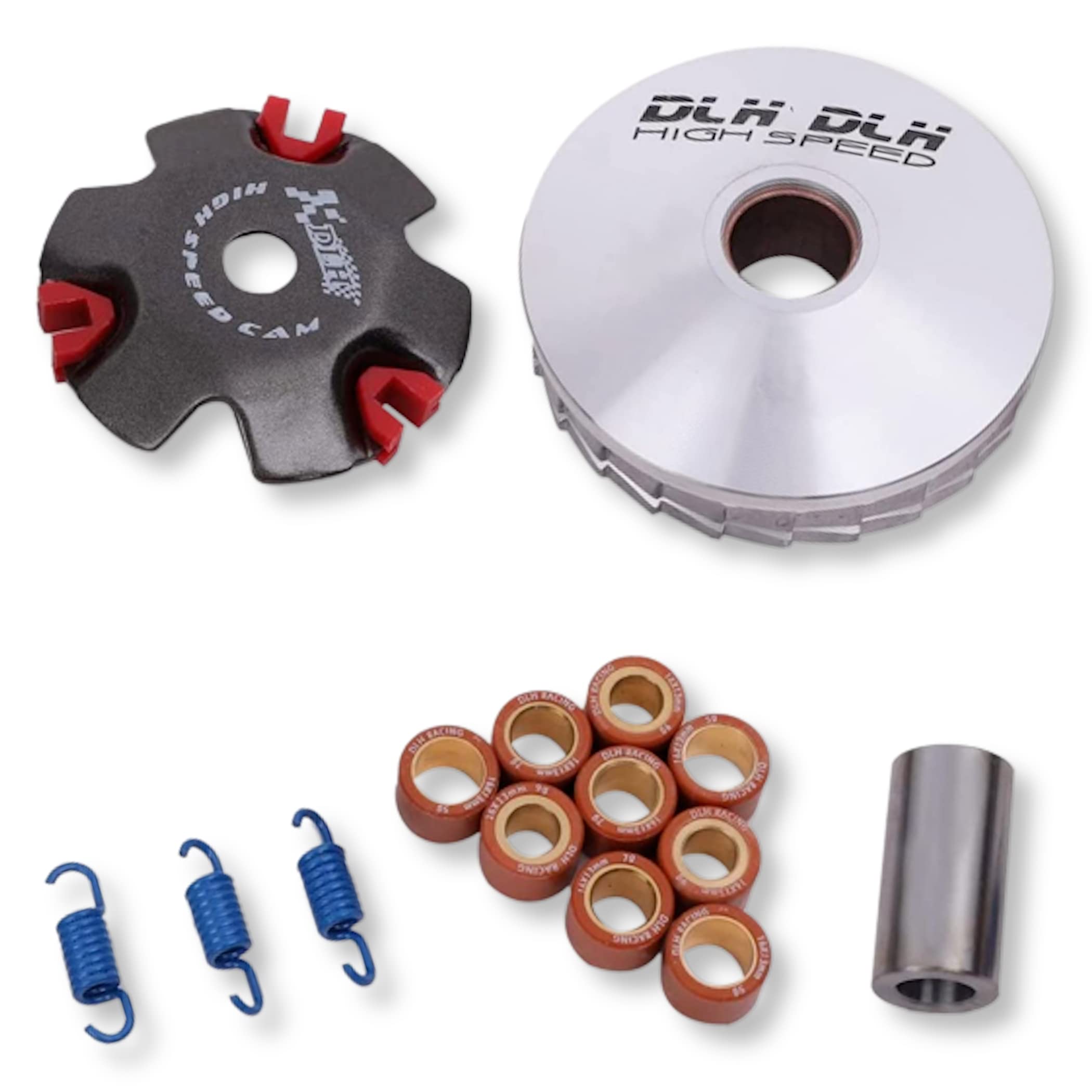 【送料無料】Lezalic バイク用 ハイスピードプーリー セット (太軸 14mm) 12mm/14mm プーリーキット ディオ ジョルノ ジョーカー DIO AF27 AF34 AF24 ZX (太軸 14mm)