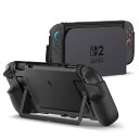 【送料無料】Spigen Switch2対応ケース グリップ感 ドック対応 保護カバー スイッチ2ケース デュアル・グリップ ACS09310(ブラック)