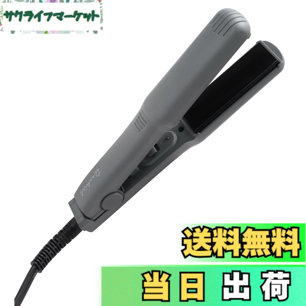 商品情報商品の説明寸法 約W18xD3xH3.5cm、プレート 約W7xH2.4cm、コード長 約180cm、重量 約230g、個装重量 約300g、材質 本体:PET　PTC　アルミ、プレート:セラミックコーティング、 電源 AC100V　50/60Hz、定格消費電力 20W、最高温度 約180度±10度、定格時間 30分 ミニサイズで使いやすく最高温度約180度のストレートアイロン。セラミックコーティング/フローティングプレートで髪に優しく滑らかな仕上がりに バッグに入るミニサイズ。ですが、7cm長さに 24mm幅プレート。使い勝手もバッチリです。主な仕様 寸法 約W18xD3xH3.5cm、プレート 約W7xH2.4cm、コード長 約180cm、重量 約230g、個装重量 約300g、材質 本体:PET　PTC　アルミ、プレート:セラミックコーティング、電源 AC100V　50/60Hz、定格消費電力 20W、最高温度 約180度±10度、定格時間 30分ミニサイズで使いやすく最高温度約180度のストレートアイロン。セラミックコーティング/フローティングプレートで髪に優しく滑らかな仕上がりにバッグに入るミニサイズ。ですが、7cm長さに 24mm幅プレート。使い勝手もバッチリです。