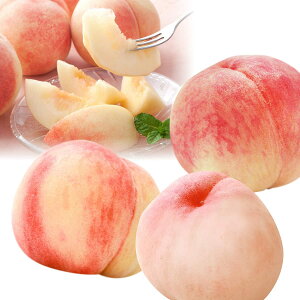 [送料無料][あす楽]和歌山県産 桃 6玉 ギフト箱 (白鳳 清水白桃 白桃）フルーツマイスターが旬な時期に合わせて品種を選定致します。