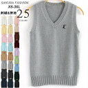 『2点で送料無料』スクールベスト 女子 春 夏 秋 冬 無地 刺しゅう コットン 綿 制服 ベスト スクール ベスト レディース 高校 中学 学生 学校 通学 女子 人気 入学 ニット スクール 女子高生 学生服 大きい 小さい ユニセックス 男女兼用