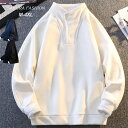スウェット レディース メンズ ユニセックス トップス スエット トレーナー 長袖 長そで 裏起毛 防寒 速乾 大きいサイズ ゆったり 冬 裏起毛 ハーフボタンプルオーバー