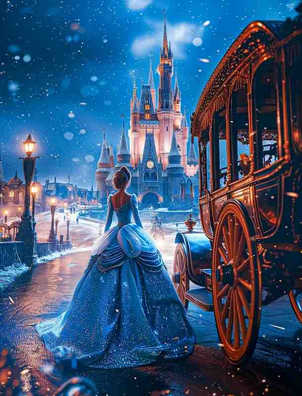 ダイヤモンドアート キット 四角ビーズ 40×50 舞踏会へ プリンセス シンデレラ 馬車 ダイアモンドアート ABビーズ スクエア ダイヤモンドペインティング 上級者 大型 ビーズ 刺繍キット セット オーロラビーズ 可愛い 送料無料
