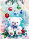 ダイヤモンドアート キット 四角ビーズ クリスマス テディベア ダイアモンドアート ABビーズ スクエア ダイヤモンドペインティング ビーズ 刺繍キット セット オーロラビーズ 送料無料