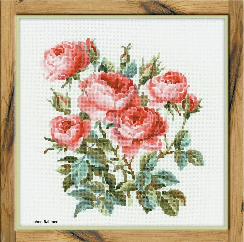Riolis クロスステッチキット 薔薇 Rose 水彩画 美しいバラ 花 リオリス 刺しゅうキット 送料無料のサムネイル