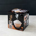 【楽天マラソンP10倍】2段式どんぶり型超高速炊飯器 炊き立て丼 DNBRRCSWH サンコー THANKO 2段式 どんぶり型 炊飯器 0.5合~1合 メモリ付 フッ素加工 超高速炊飯器シリーズ