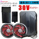 【バッテリーケース付】 空調作業服 30Vバッテリー さくら電子 SBT-11 30Vファンバッテリーセット 熱中症 炎天下 外作業 スペア PSE取得済み