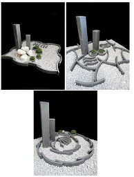 エクステリア ガーデニング 庭 箱庭 DIY 石柱 遊瓦シリーズ お得なセット 竹