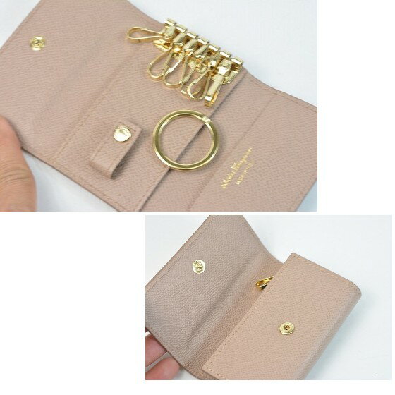 フェラガモ　キーケース　ヴァラ　リボン　【美品】