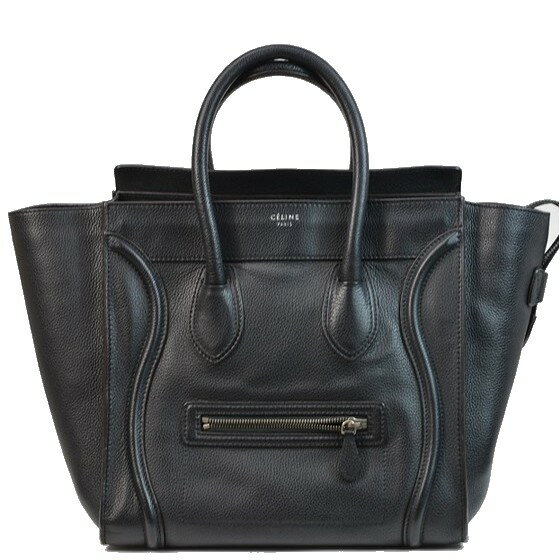 セリーヌ トートバッグ レディース 【美品】セリーヌ CELINE バッグ　ラゲージ　ミニショッパー 165213 ブラック