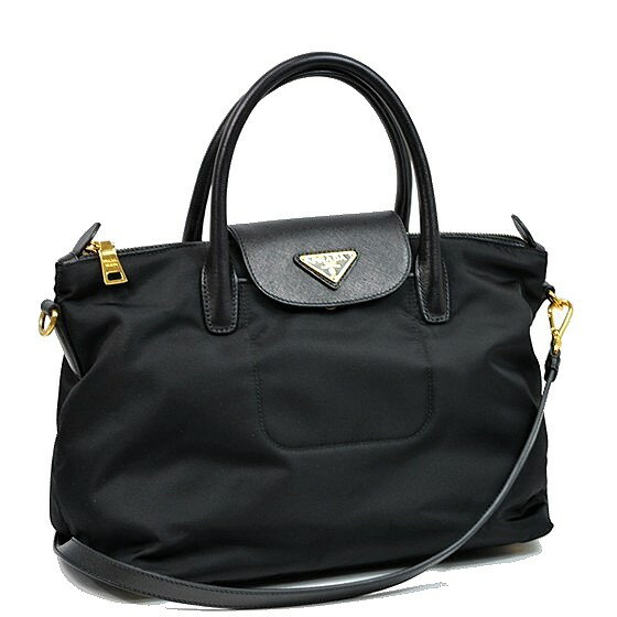 Rakuten - 【美品】プラダ 　BN2106 バッグ ナイロン サフィアーノ　レザー 2WAY　ショルダー
