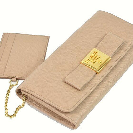 美品♡PRADA長財布リボン♡パスケース 楽天市場】プラダ 長財布 リボン（レディース財布｜財布・ケース